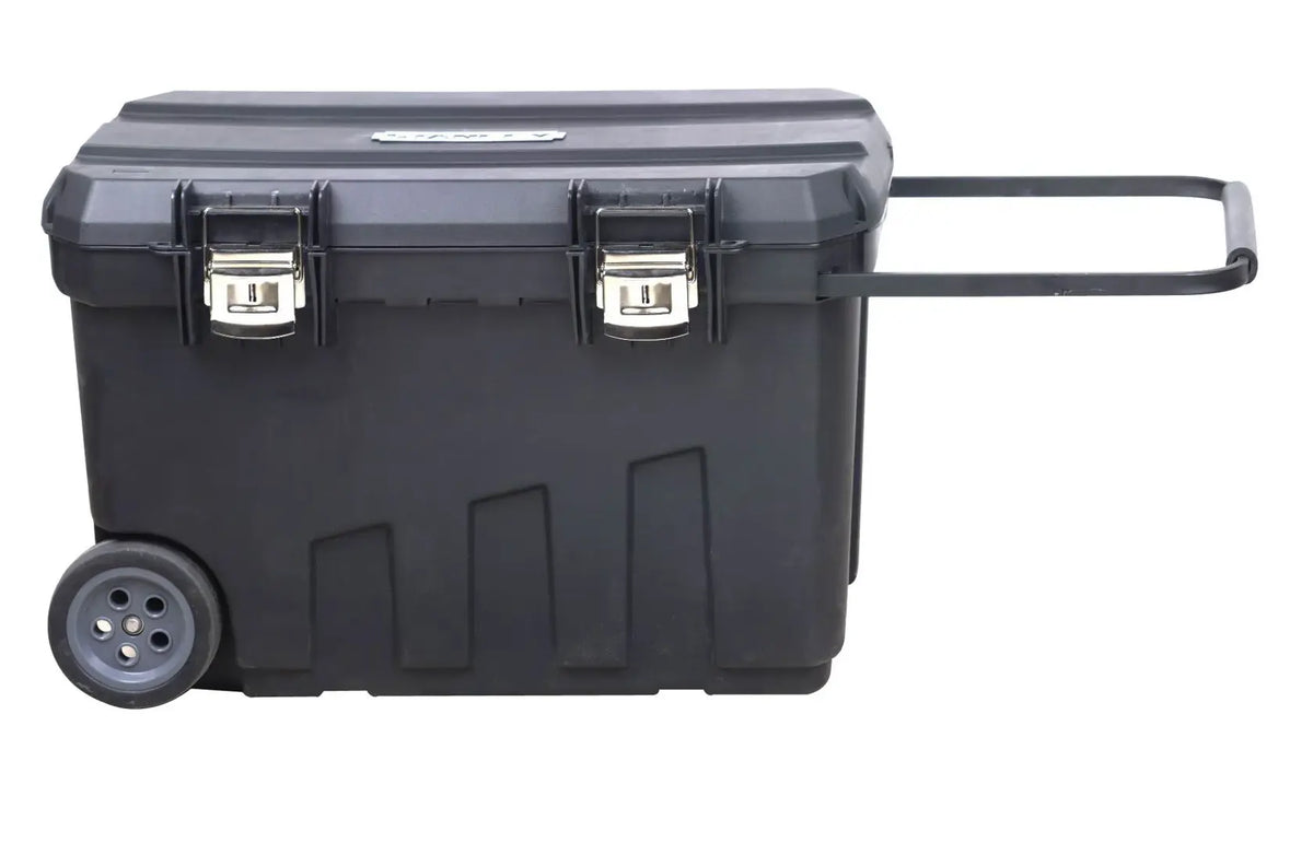 Coffre de chantier roulant 91 L – 1-92-978 – Stanley – coffre vide avec plateau amovible – photo 2