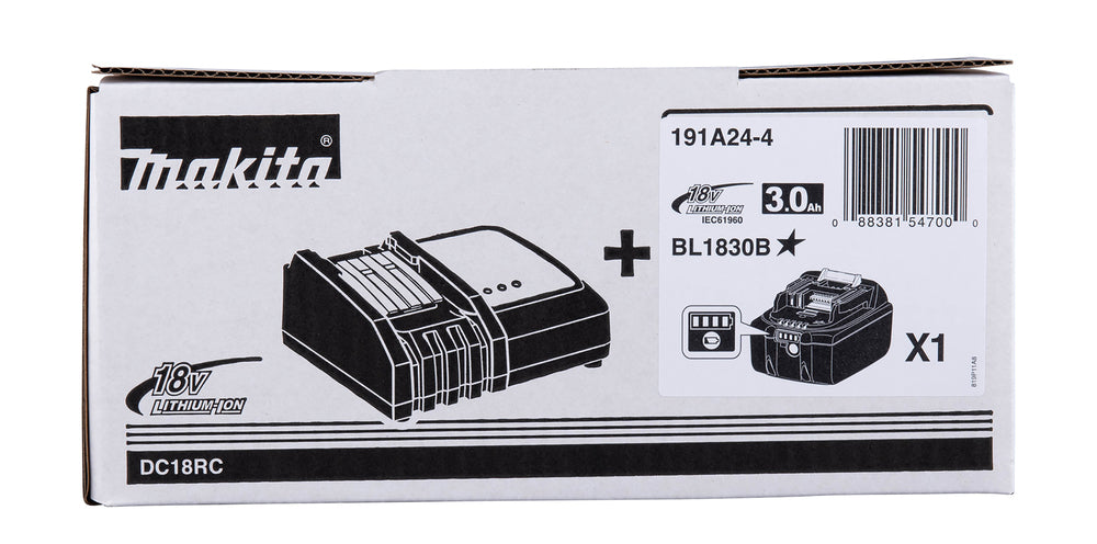 Pack énergie 18 V LXT 1 batterie 3 Ah + chargeur rapide – Makita