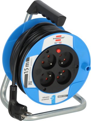Enrouleur de câble d'intérieur 15 m H05VV-F 3G1,5 – Brennenstuhl