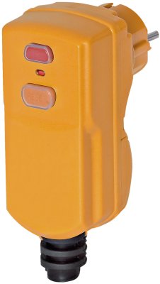 Fiche électrique à protection différentielle 10 mA à monter sur câble – Brennenstuhl