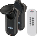 Lot de 2 prises télécommandées extérieures IP44 avec télécommande – Brennenstuhl