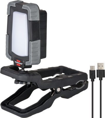 Projecteur LED rechargeable à pince – Brennenstuhl