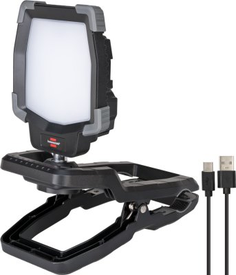 Projecteur LED rechargeable à pince – Brennenstuhl