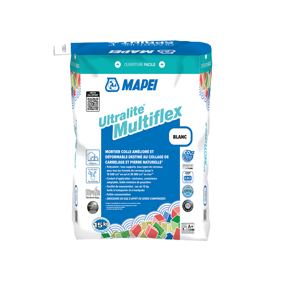 Mortier-colle allégé déformable C2S1 – Mapei