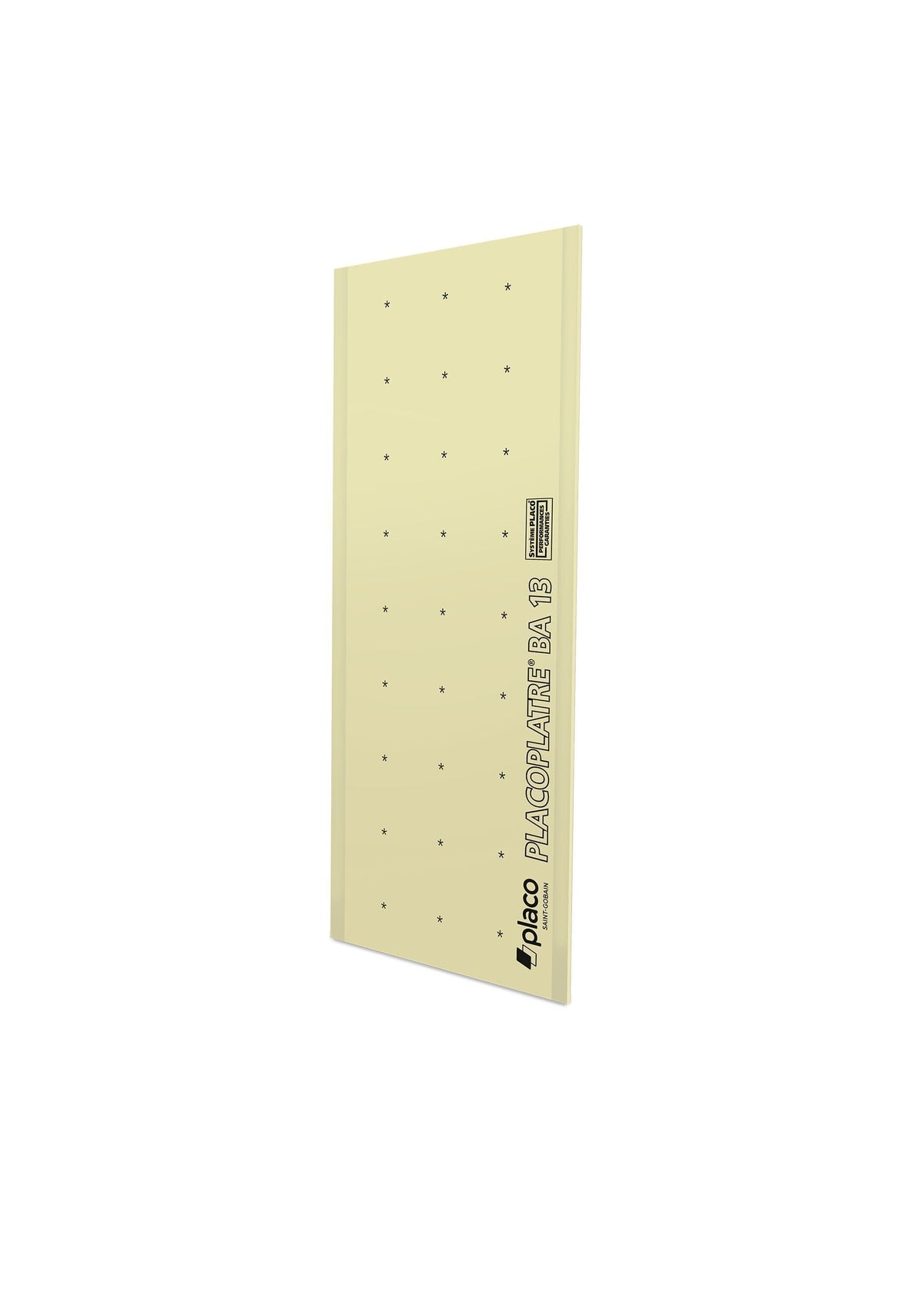 Plaque de plâtre BA13 standard Placoplatre® – Placo – 2,50 x 1,20 m – photo 1