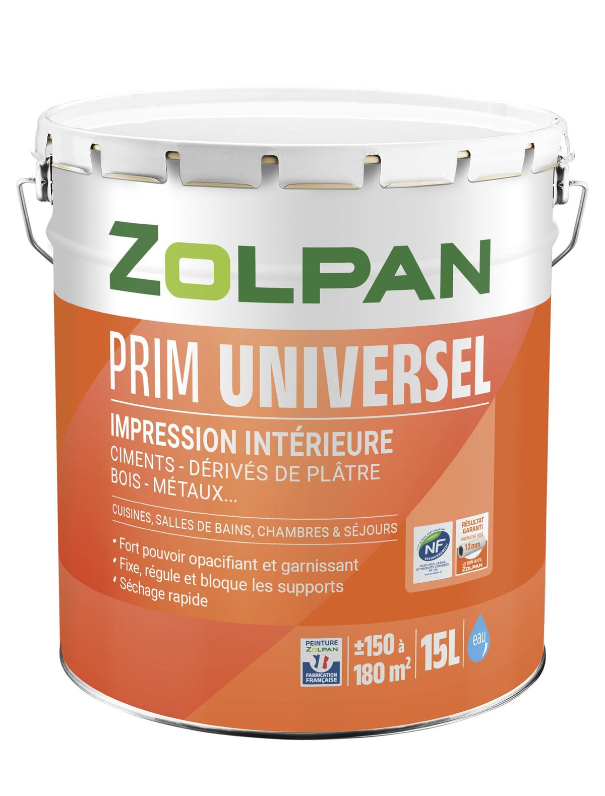 Sous-couche universelle blanche Zolpan – 15 L – photo 1