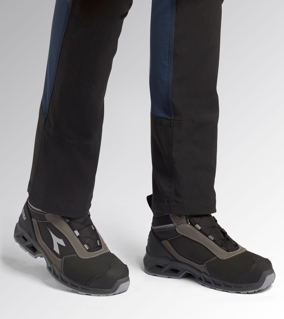 Chaussures de sécurité hautes S3S – Diadora Utility Shark Stable Impact Leather Quick Mid – photo 2