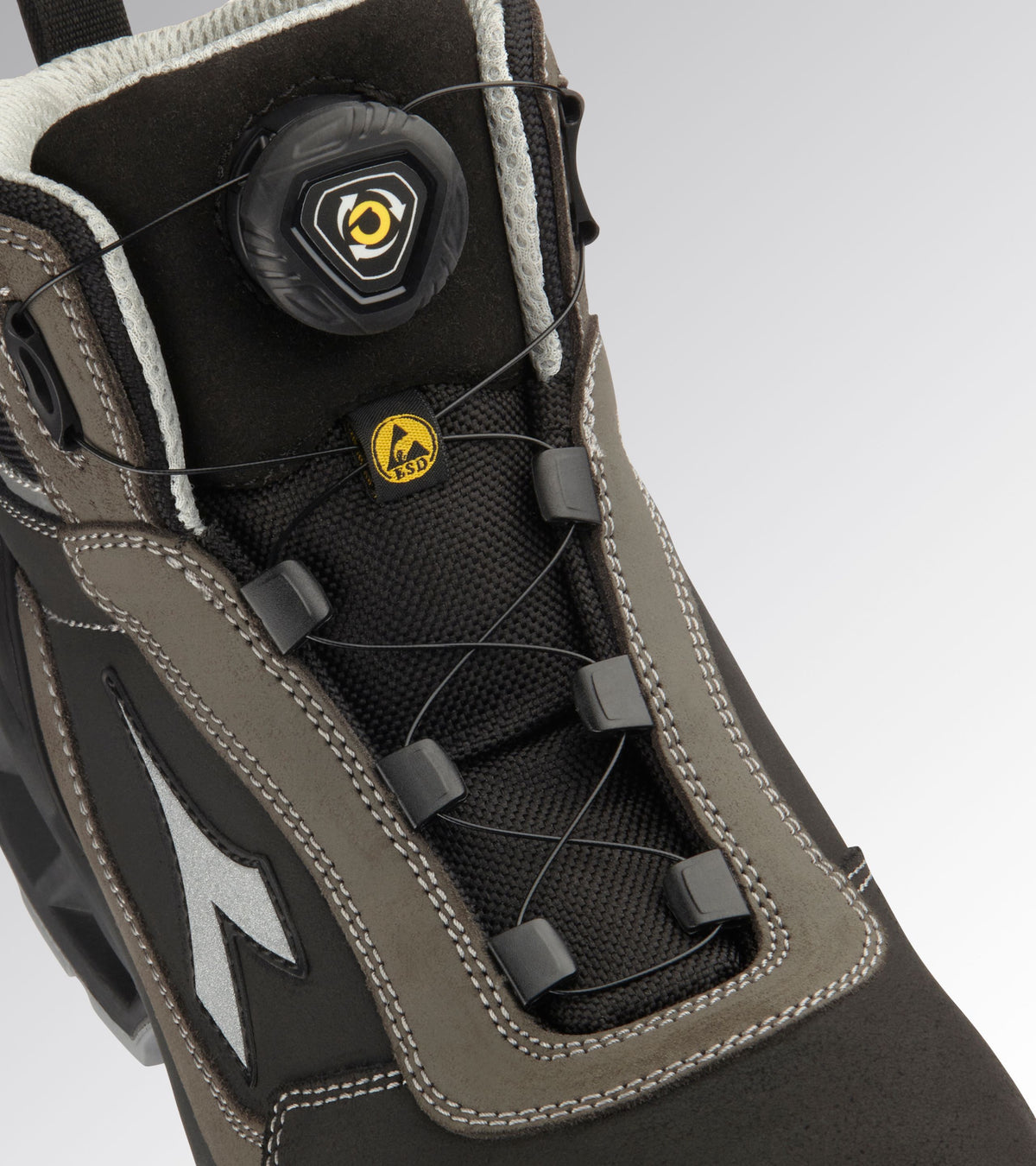 Chaussures de sécurité hautes S3S – Diadora Utility Shark Stable Impact Leather Quick Mid – photo 4
