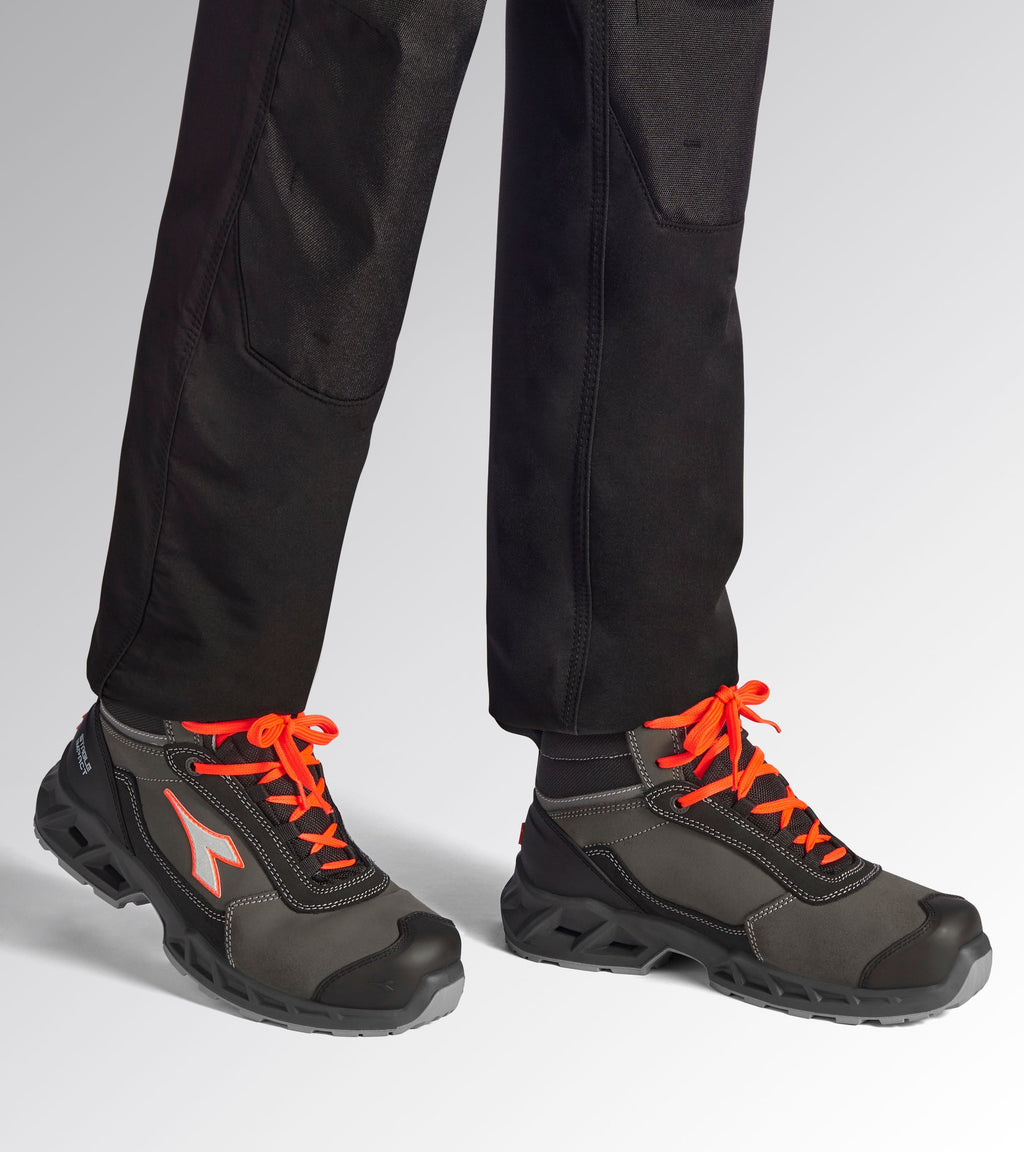 Chaussures de sécurité hautes S3S – Diadora Utility Shark Stable Impact Leather Mid – photo 2