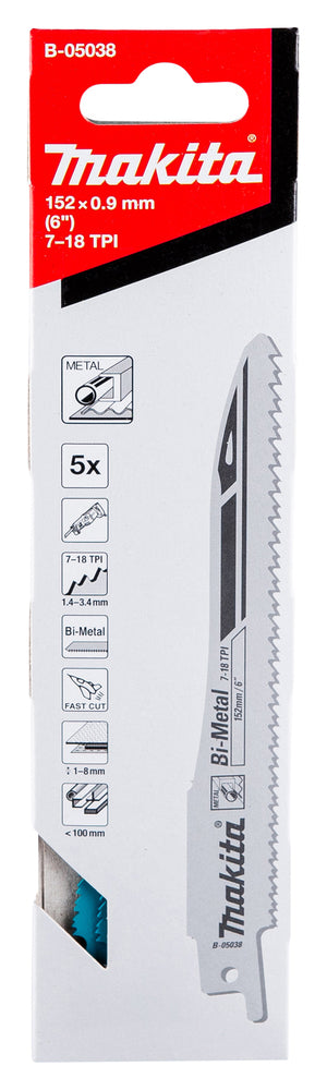 Lames de scie récipro métal S-EXPRESS 152 mm – Makita