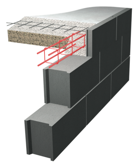 Chaînage horizontal renforcé 4HA10 – CHR41010X10 – Fimurex – 10 x 10 cm, 6 m – photo 1