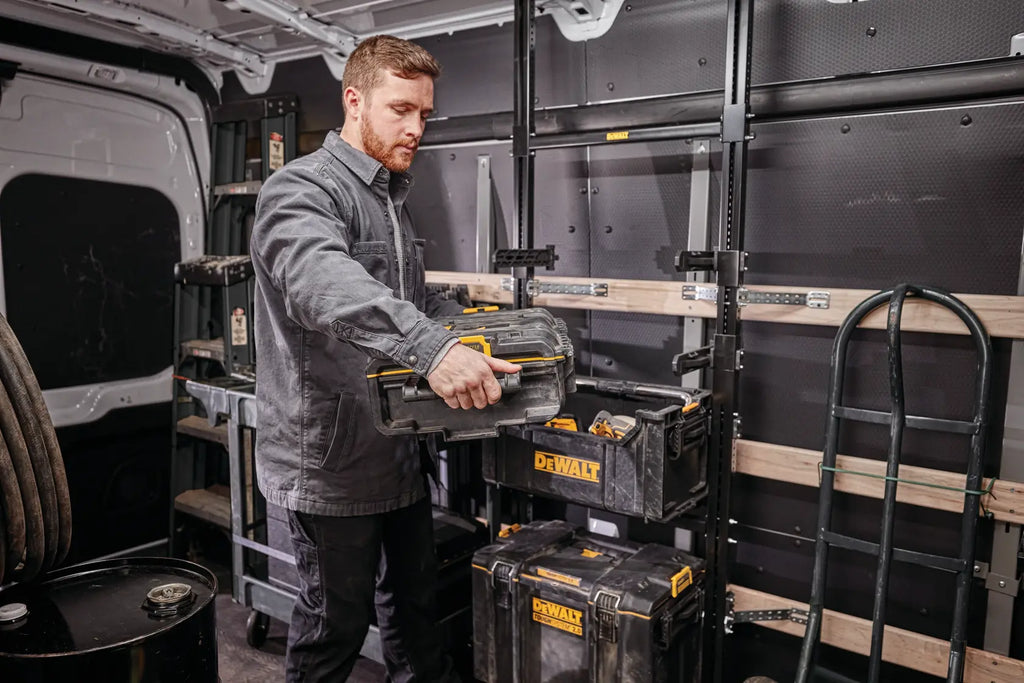 Coffret de rangement empilable petite contenance avec 2 bacs – DeWalt