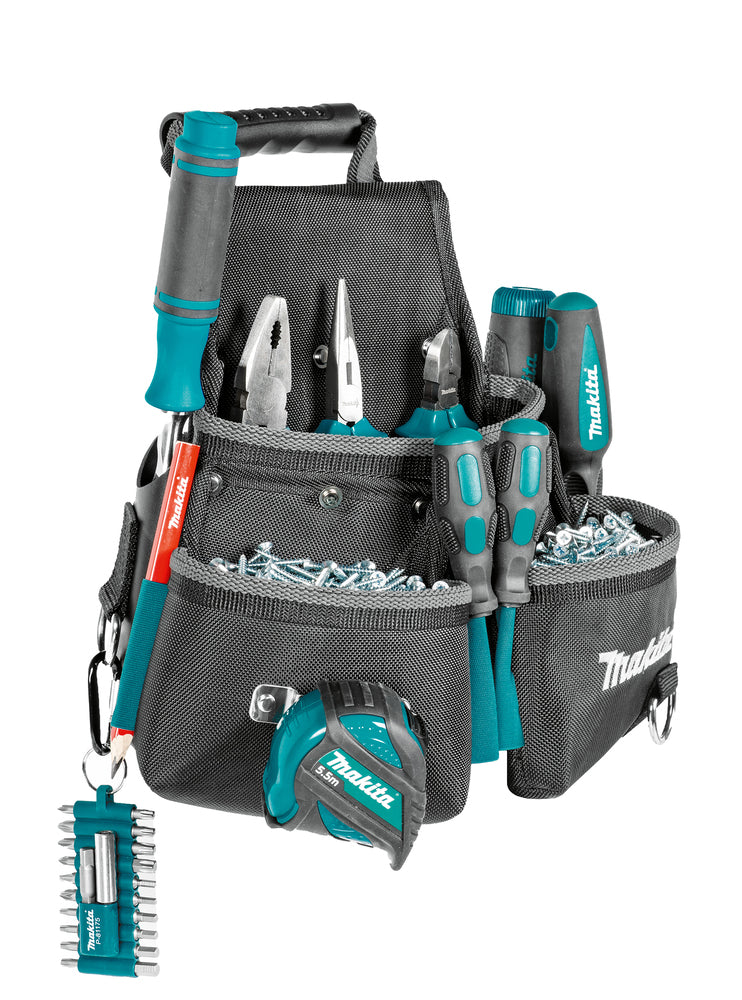 Sacoche porte-outils multi-usages triple pour outils et vis – Makita