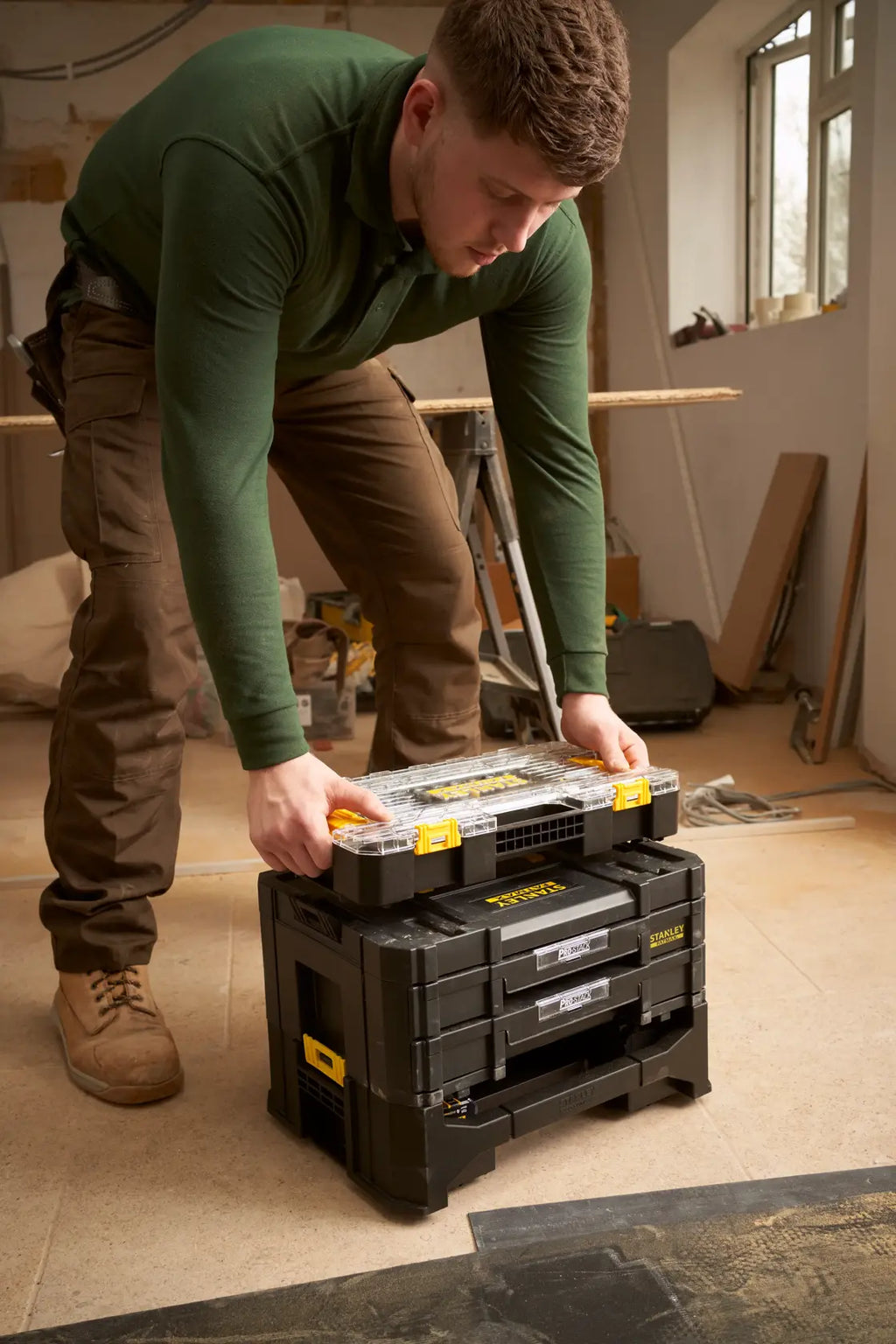 Coffret de douilles 1/2" Stakbox L FatMax – FMMT98103-1 – Stanley – 26 pièces avec cliquet 120 dents – photo 4