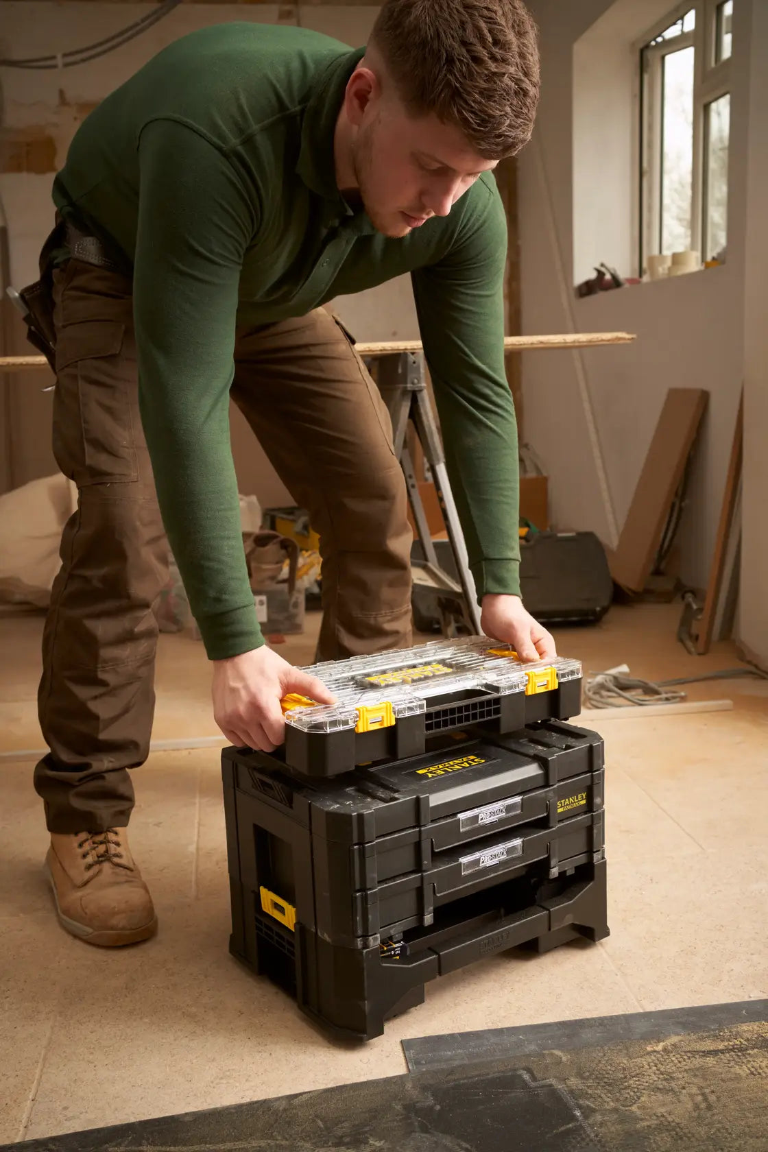 Coffret de douilles 1/2" Stakbox L FatMax – FMMT98103-1 – Stanley – 26 pièces avec cliquet 120 dents – photo 4