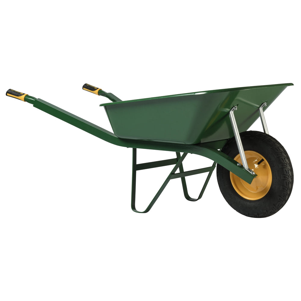 Brouette de chantier 100 L – Haemmerlin Bati Plus 100 peinte, roue gonflée – photo 4