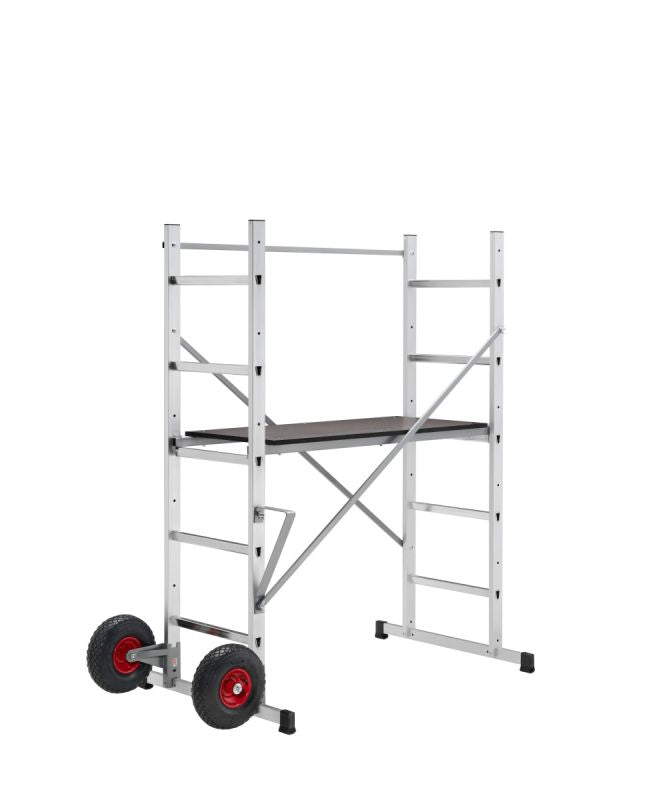 Échafaudage roulant léger aluminium HobbyStep H3 – Hailo – hauteur de travail 3 m – photo 1