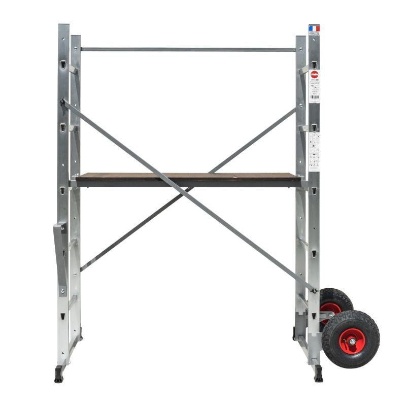 Échafaudage roulant léger aluminium HobbyStep H3 – Hailo – hauteur de travail 3 m – photo 2