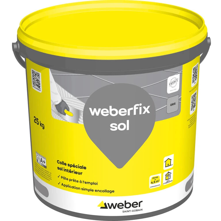 Colle à carrelage en pâte pour sols intérieurs – Weber