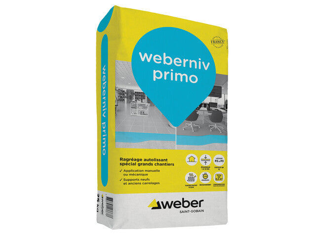 Ragréage autolissant P3 weberniv primo – Weber – sac 25 kg – photo 2