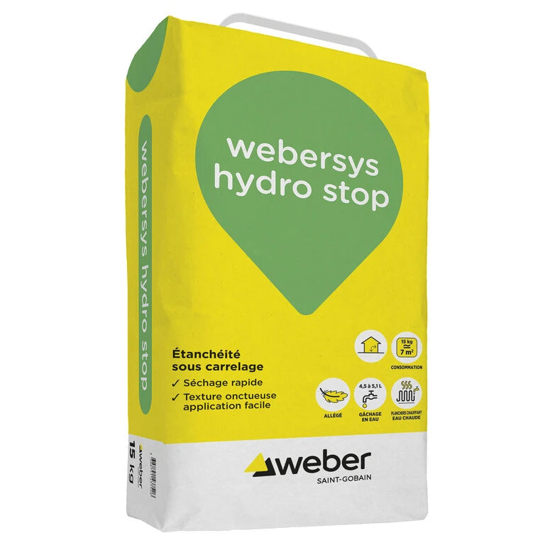 Étanchéité sous carrelage en poudre à séchage rapide – Weber
