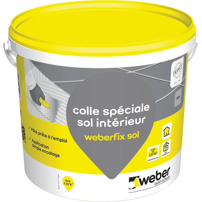 Colle à carrelage en pâte pour sols intérieurs – Weber