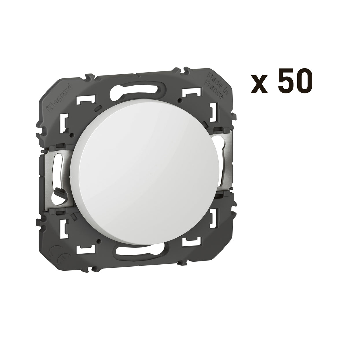 Lot de 50 interrupteurs va-et-vient Dooxie 10 AX blanc – Legrand