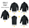 Parka de pluie 5 en 1 – ISOLA2 – Delta Plus – bleu marine – photo 4