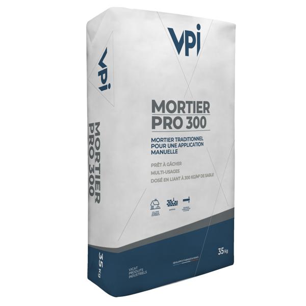 Mortier prêt à l'emploi MORTIER PRO 300 – VPI (groupe Vicat) – sac 35 kg – photo 2