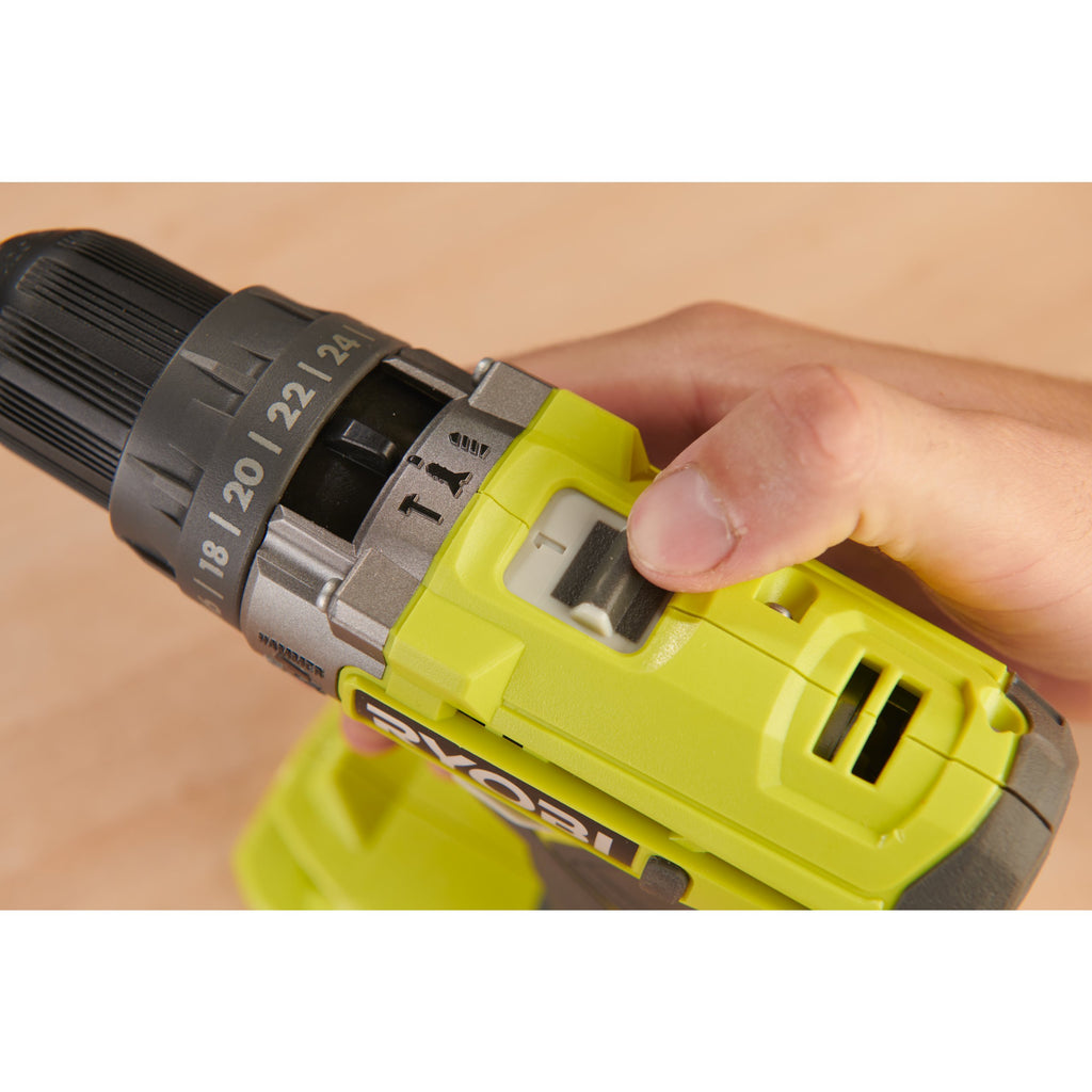 Perceuse-visseuse à percussion sans fil 18 V ONE+ – R18PD2-220SA31 – Ryobi – 2 batteries 2 Ah + chargeur + coffret 31 accessoires – photo 3