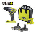Perceuse-visseuse à percussion sans fil 18 V ONE+ – R18PD2-220SA31 – Ryobi – 2 batteries 2 Ah + chargeur + coffret 31 accessoires – photo 1
