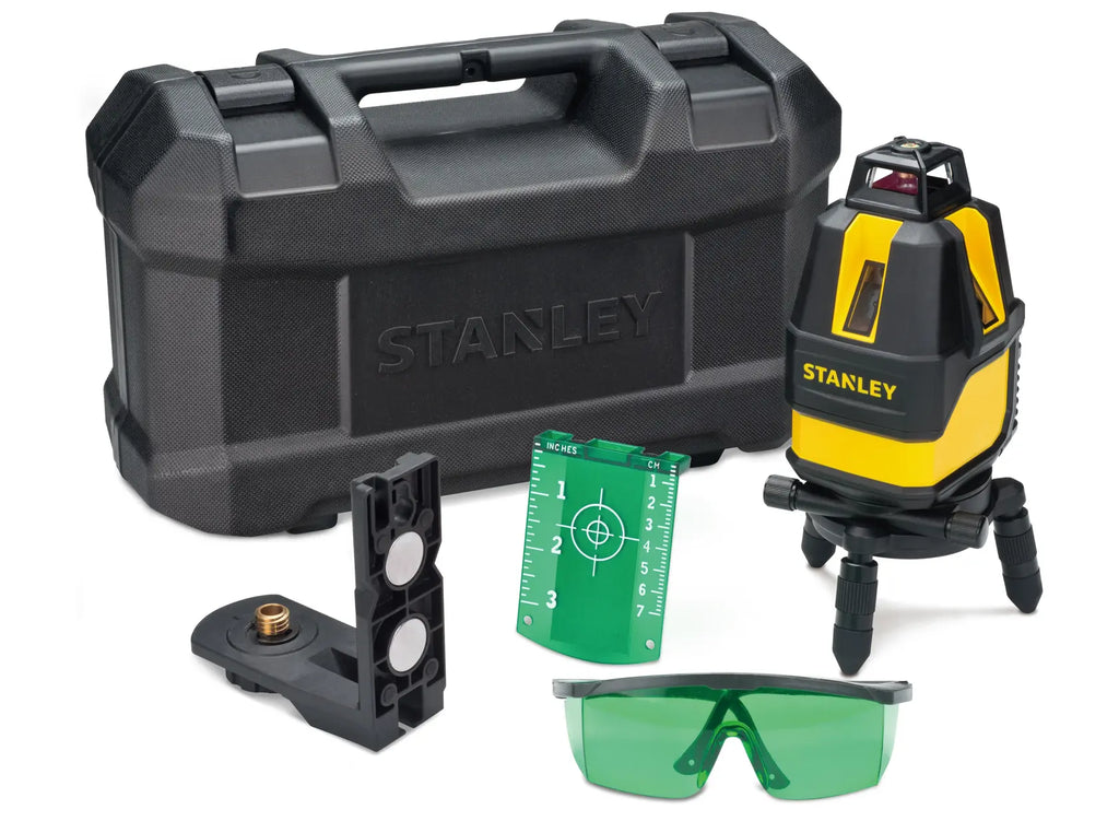 Niveau laser multilignes vert 360° – SML360 STHT77524-1 – Stanley – avec support, coffret et 4 piles AA – photo 1