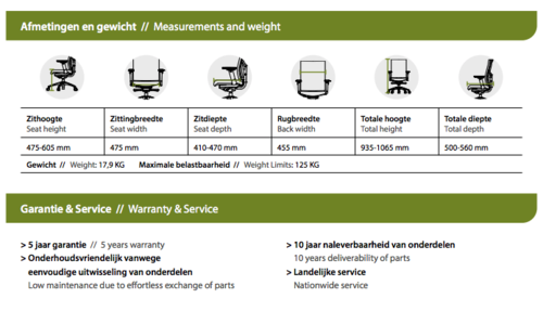 Fauteuil de bureau ergonomique 300 Mesh – norme EN 1335