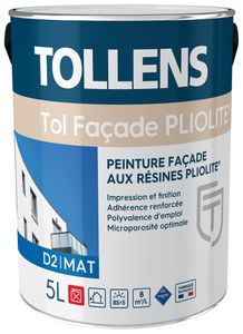 Peinture façade Pliolite mate Tollens Tol Façade Pliolite – blanc 15 L – photo 2