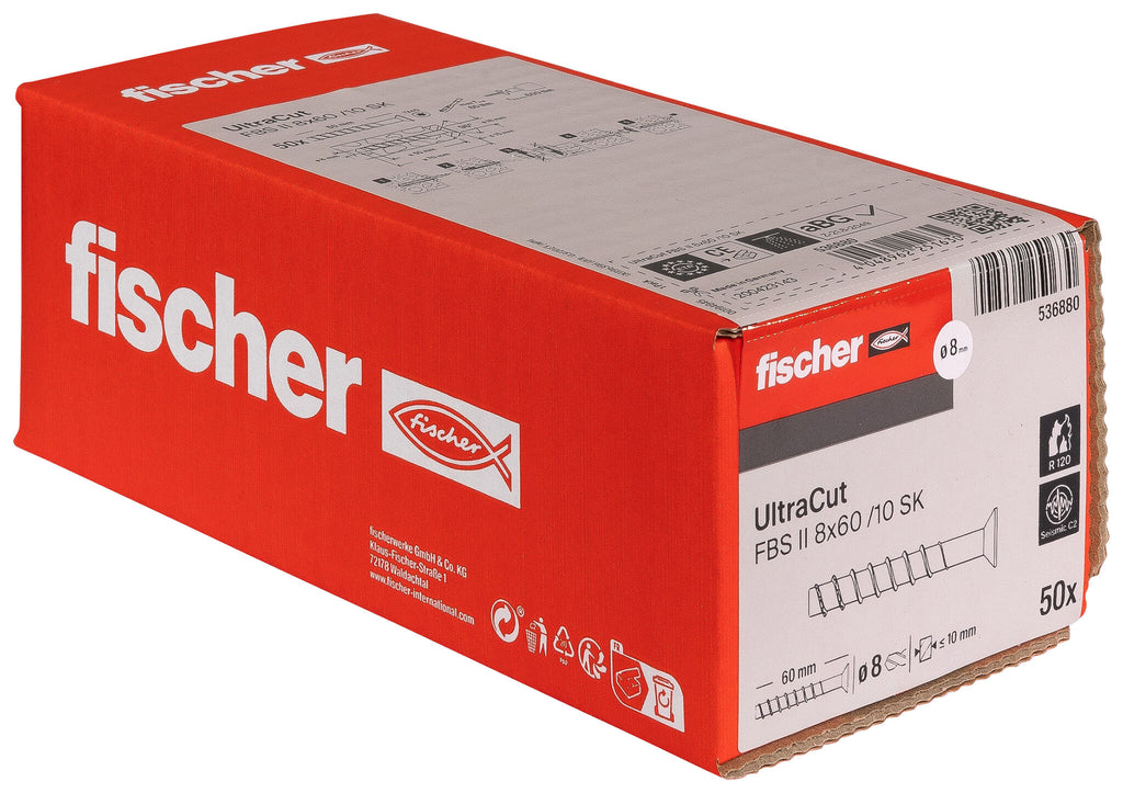 Vis à béton tête fraisée – Fischer