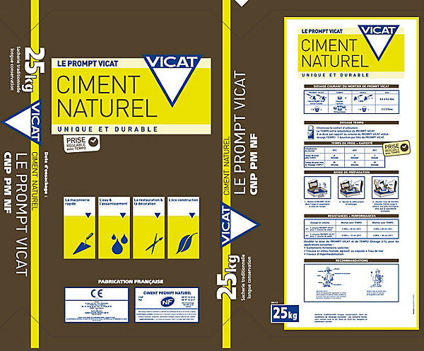 Ciment naturel Prompt – Vicat – sac 25 kg – photo 2