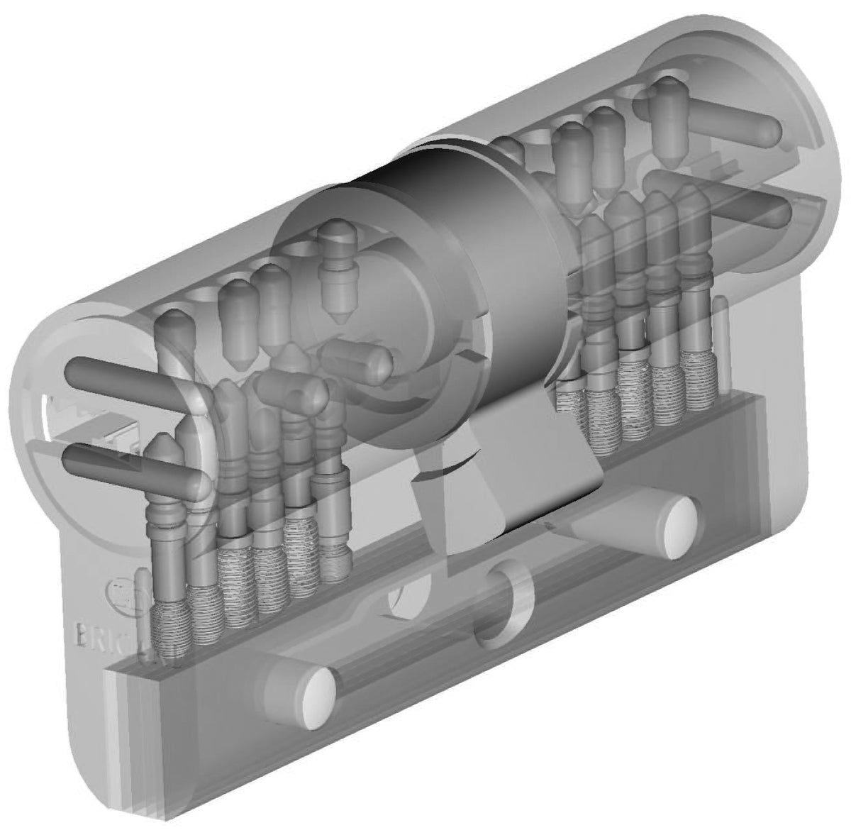 Cylindre de serrure haute sécurité double entrée – Bricard