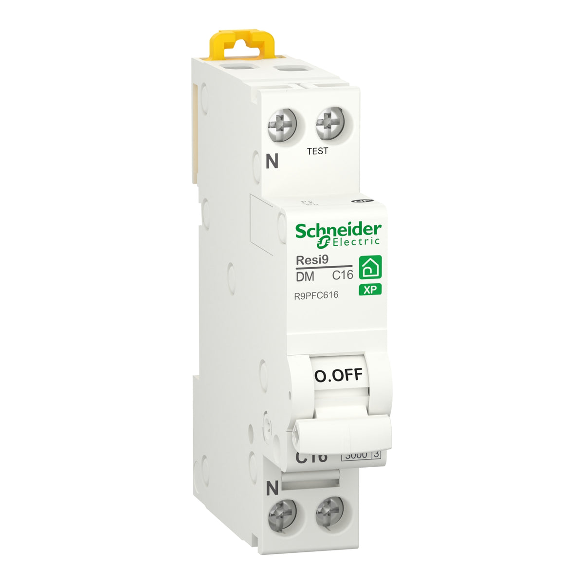 Disjoncteur Resi9 XP phase + neutre 16 A courbe C peignable – Schneider Electric