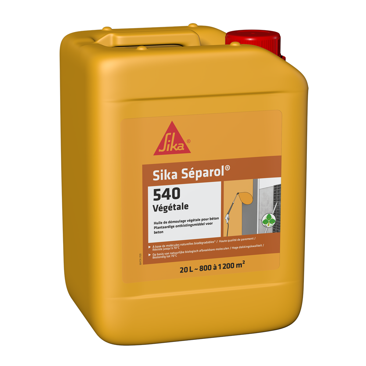 Huile de décoffrage végétale – Sika Separol-540 Végétale – Sika – bidon 20 L – photo 1