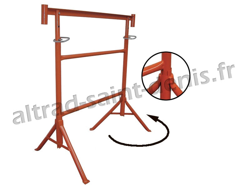 Tréteau de maçon réglable Ø 42 pieds fixes – T2303S – Altrad – 1,20 à 2,19 m – photo 2