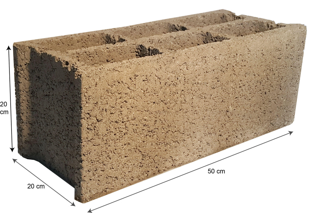 Parpaing creux béton B40 NF – Alkern – 20 x 20 x 50 cm – photo 2
