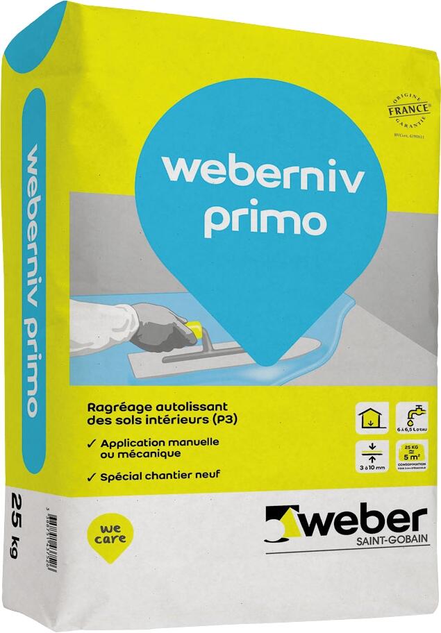 Ragréage autolissant P3 weberniv primo – Weber – sac 25 kg – photo 3