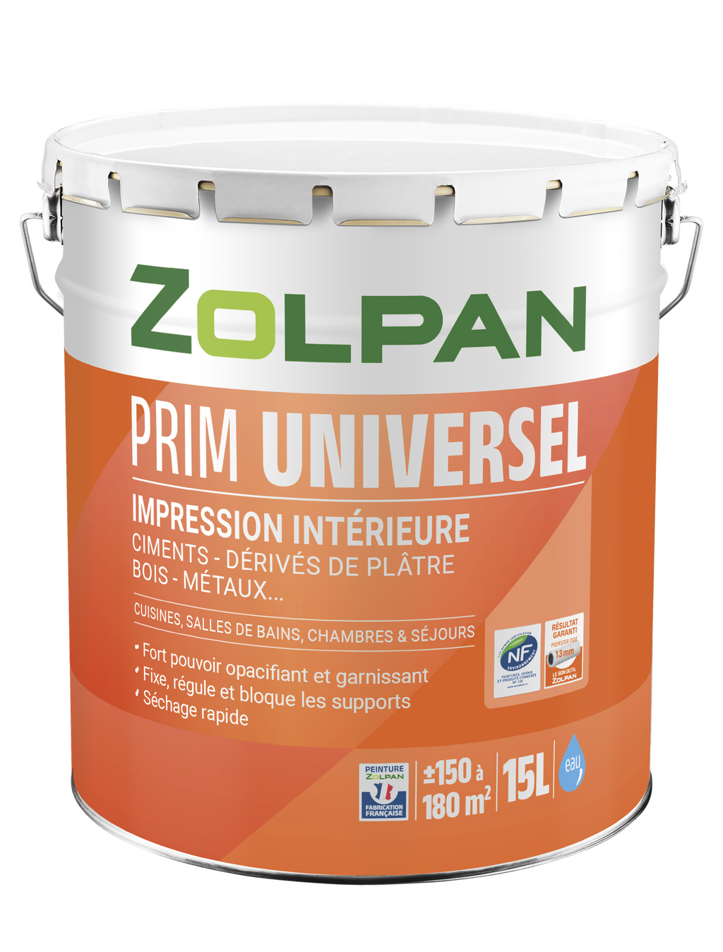 Sous-couche universelle blanche Zolpan – 15 L – photo 2