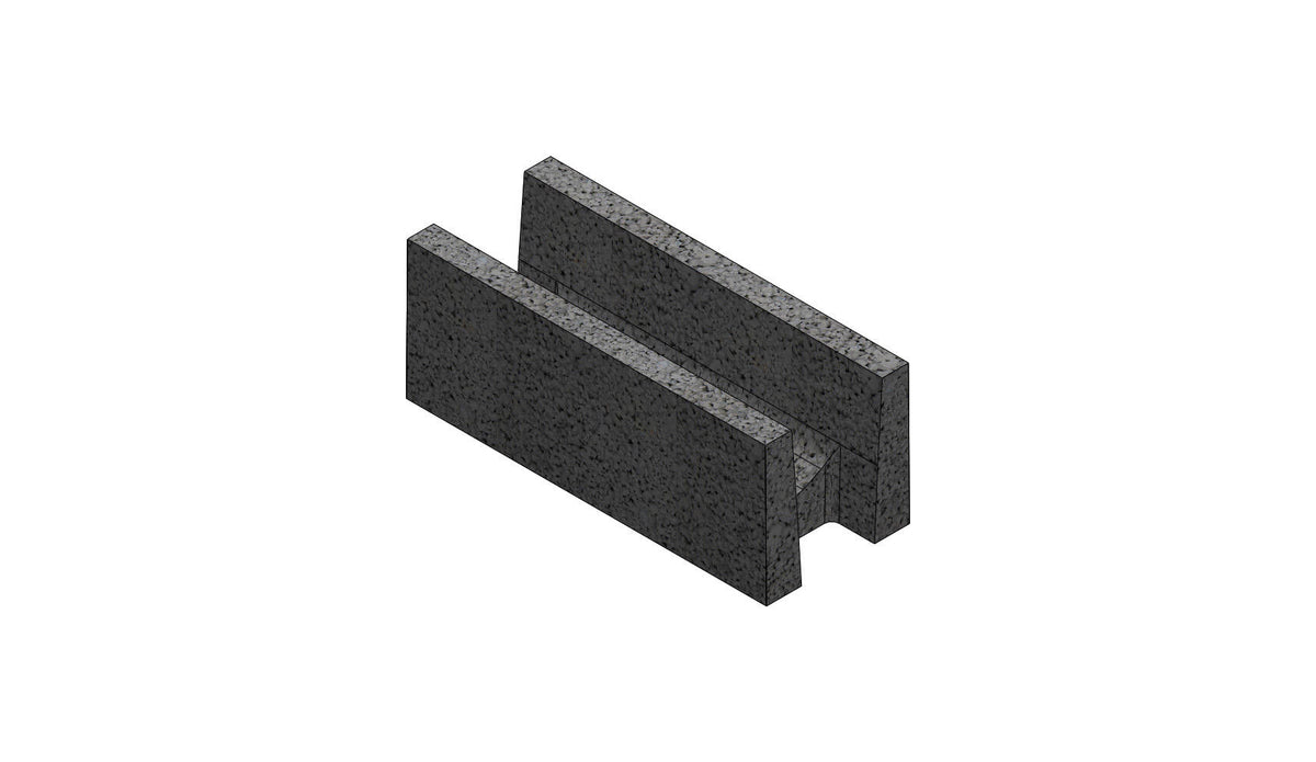 Bloc U de chaînage horizontal béton NF – Alkern – 20 x 20 x 50 cm – photo 1