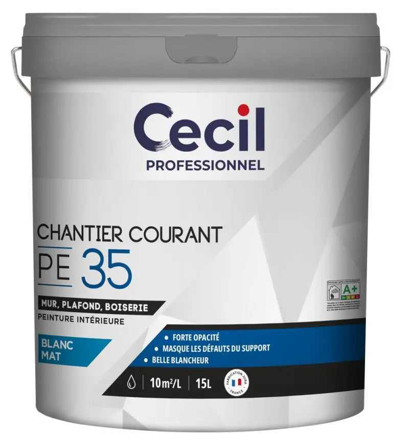Peinture intérieure blanche chantier courant murs et plafonds – Cecil Professionnel