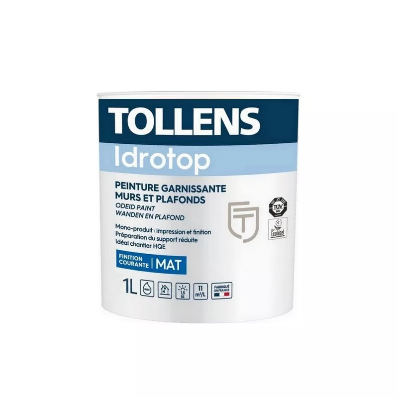 Peinture murale intérieure blanc mat Tollens Idrotop Mat – 15 L – photo 3