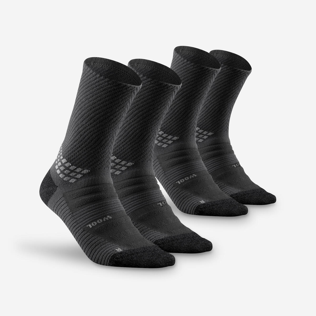 Chaussettes de randonnée hautes laine adulte, lot de 2 paires – Quechua Hike 900 – photo 2