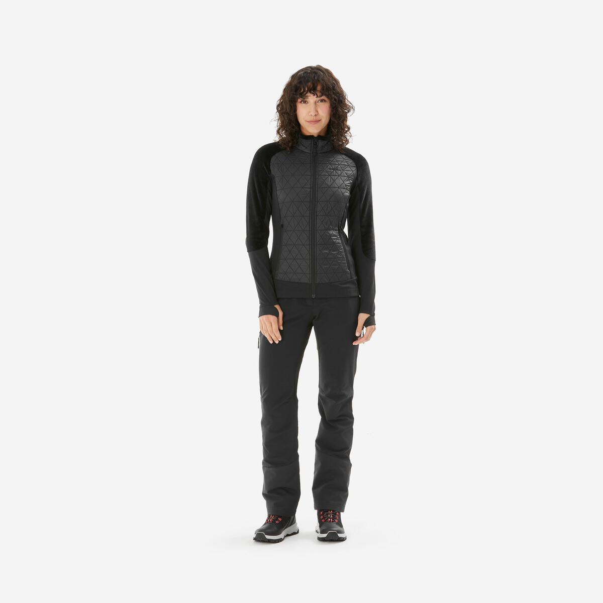 Polaire hybride chaude de randonnée femme – Quechua MH900 Mountain – photo 2
