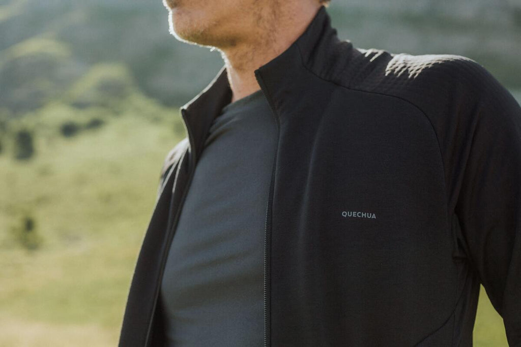Polaire légère de randonnée full zip homme – Quechua MH500 Light – photo 3