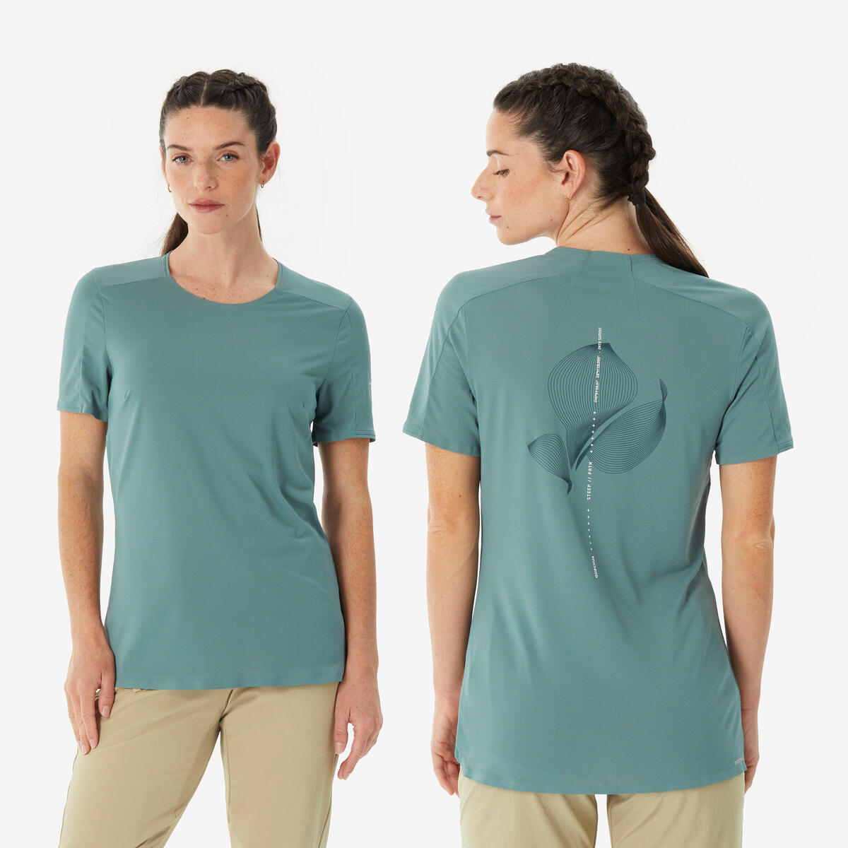 T-shirt de randonnée manches courtes femme – Quechua MH500 – photo 1